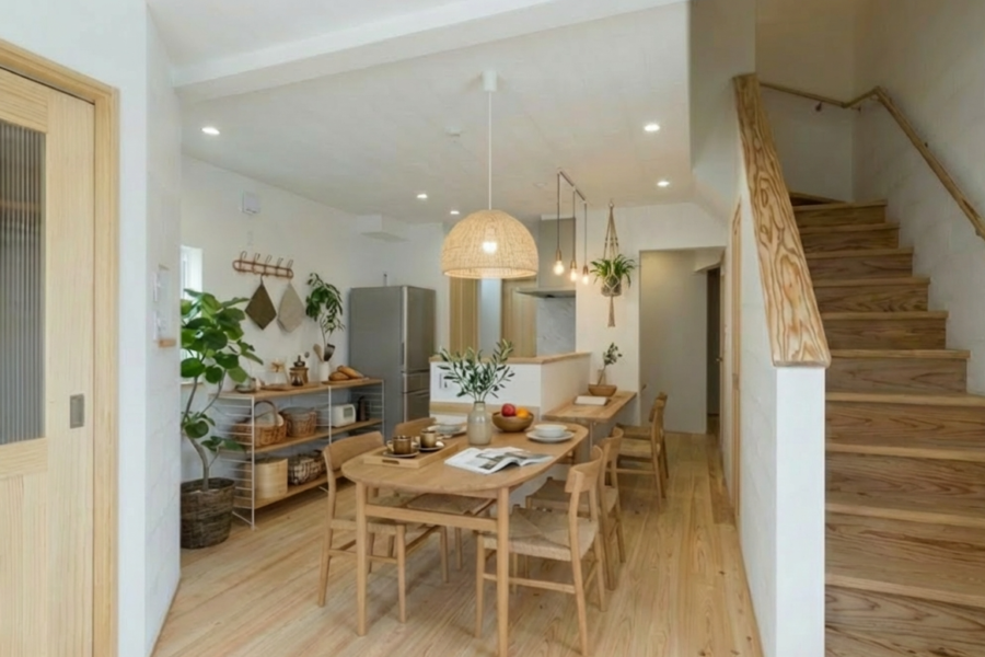 パノラマリビングルームのある 区分所有・分譲販売会