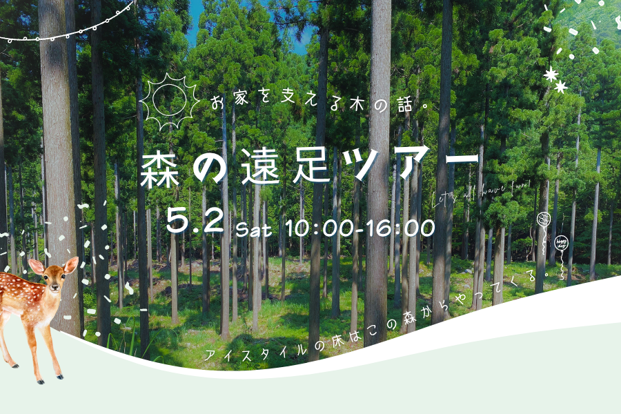 お家を支える木の話。森の遠足ツアー